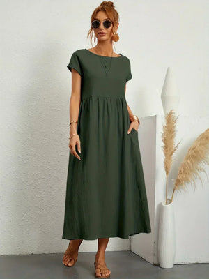 Gabrielle™ — Vestido Midi Fluido con Elegancia Atemporal