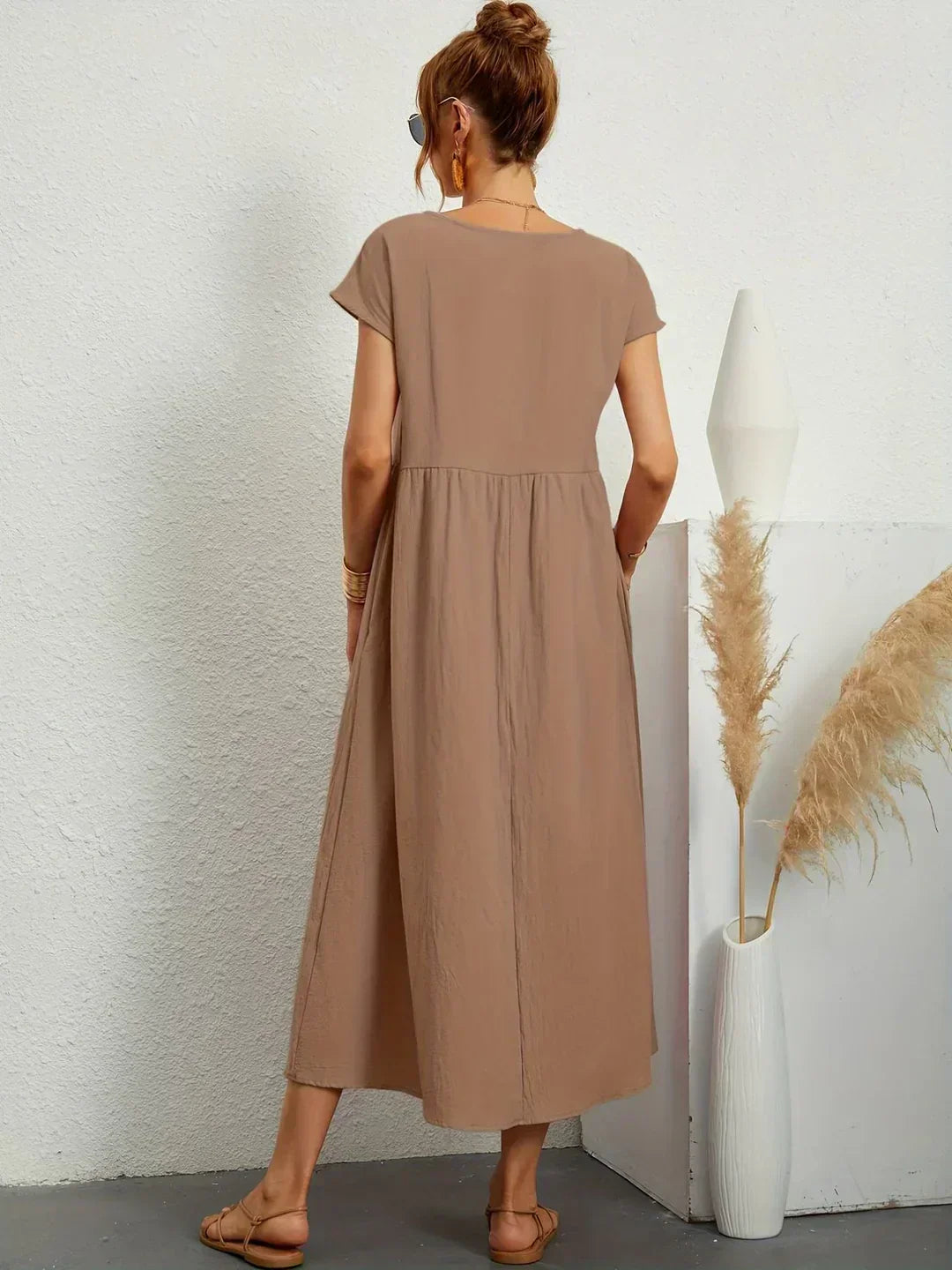 Gabrielle™ — Vestido Midi Fluido con Elegancia Atemporal