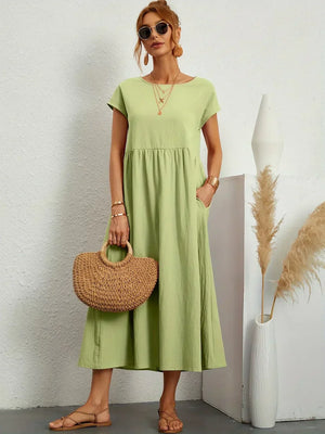 Gabrielle™ — Vestido Midi Fluido con Elegancia Atemporal