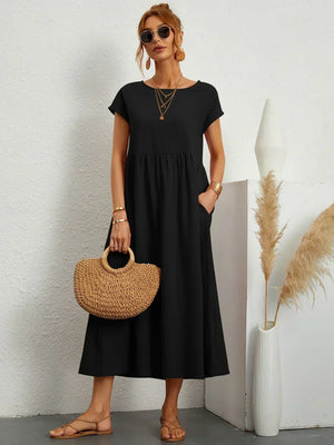Gabrielle™ — Vestido Midi Fluido con Elegancia Atemporal