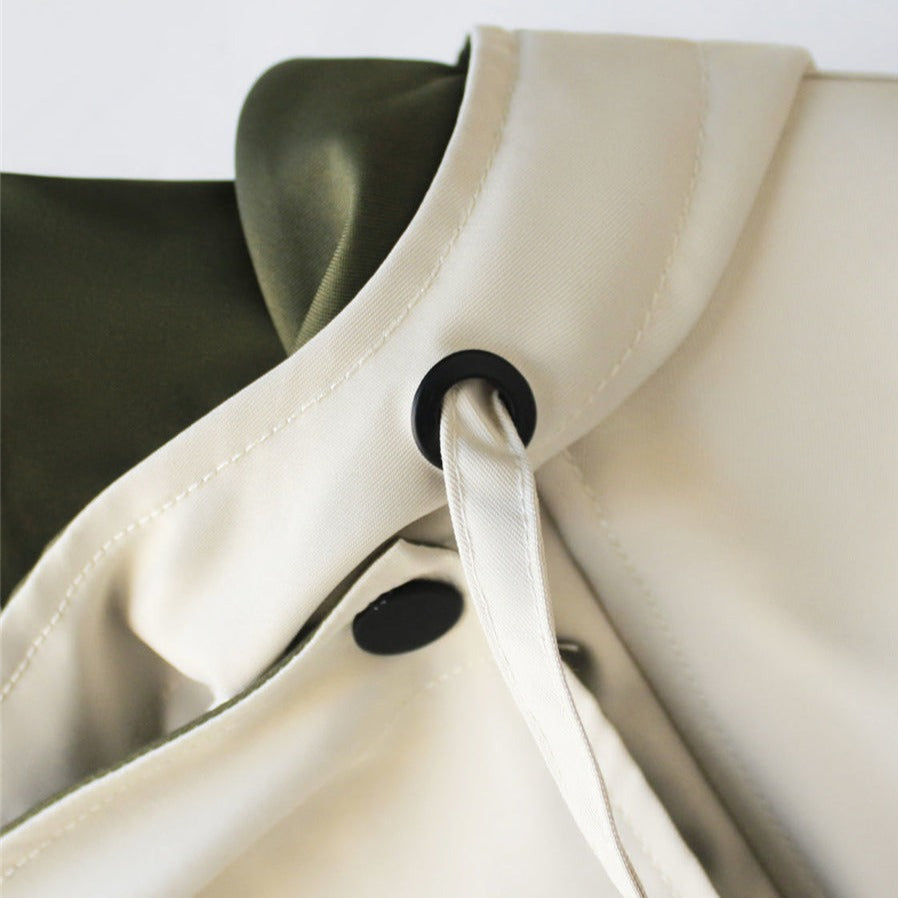Yolanda | Chaqueta de Entretiempo con Cuello Doblado Estilo "Drapeado"