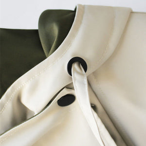 Yolanda | Chaqueta de Entretiempo con Cuello Doblado Estilo "Drapeado"