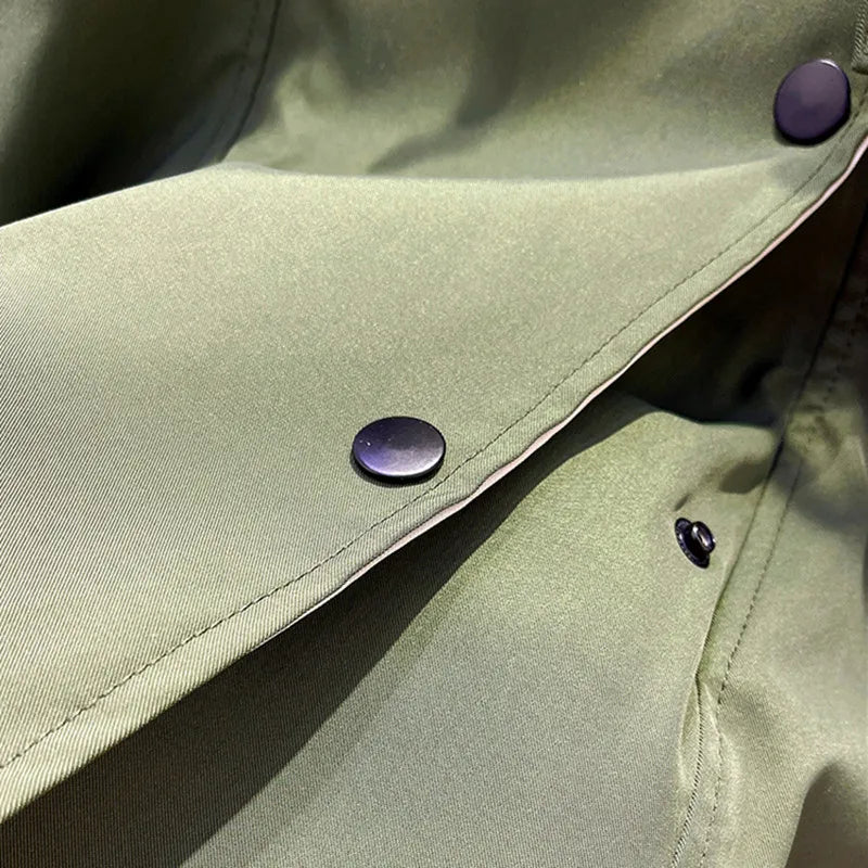 Yolanda | Chaqueta de Entretiempo con Cuello Doblado Estilo "Drapeado"
