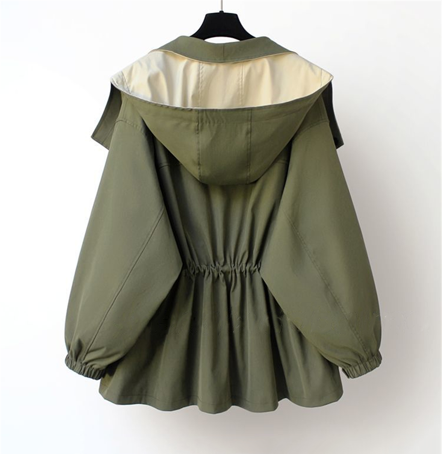 Yolanda | Chaqueta de Entretiempo con Cuello Doblado Estilo "Drapeado"