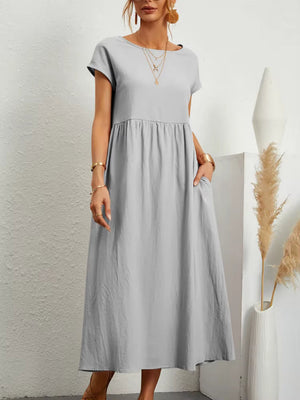 Gabrielle™ — Vestido Midi Fluido con Elegancia Atemporal