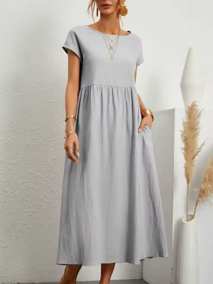 Gabrielle™ — Vestido Midi Fluido con Elegancia Atemporal