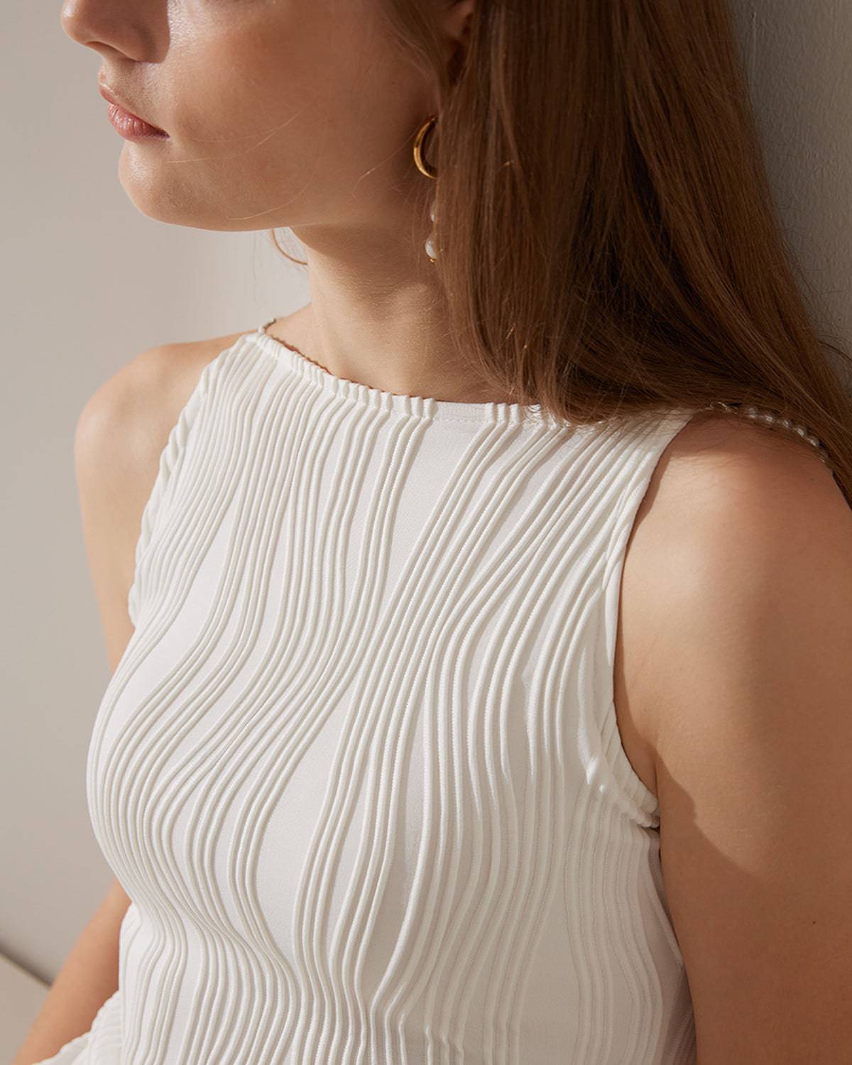 Maya | Vestido textura ondulada