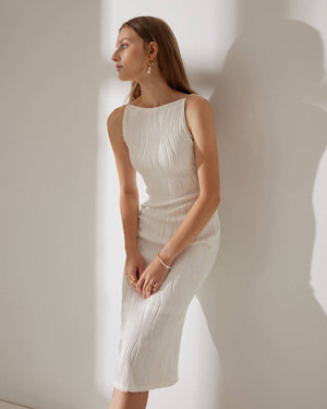 Maya | Vestido textura ondulada