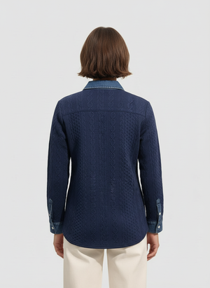 Lucía | Camisa de punto vaquera