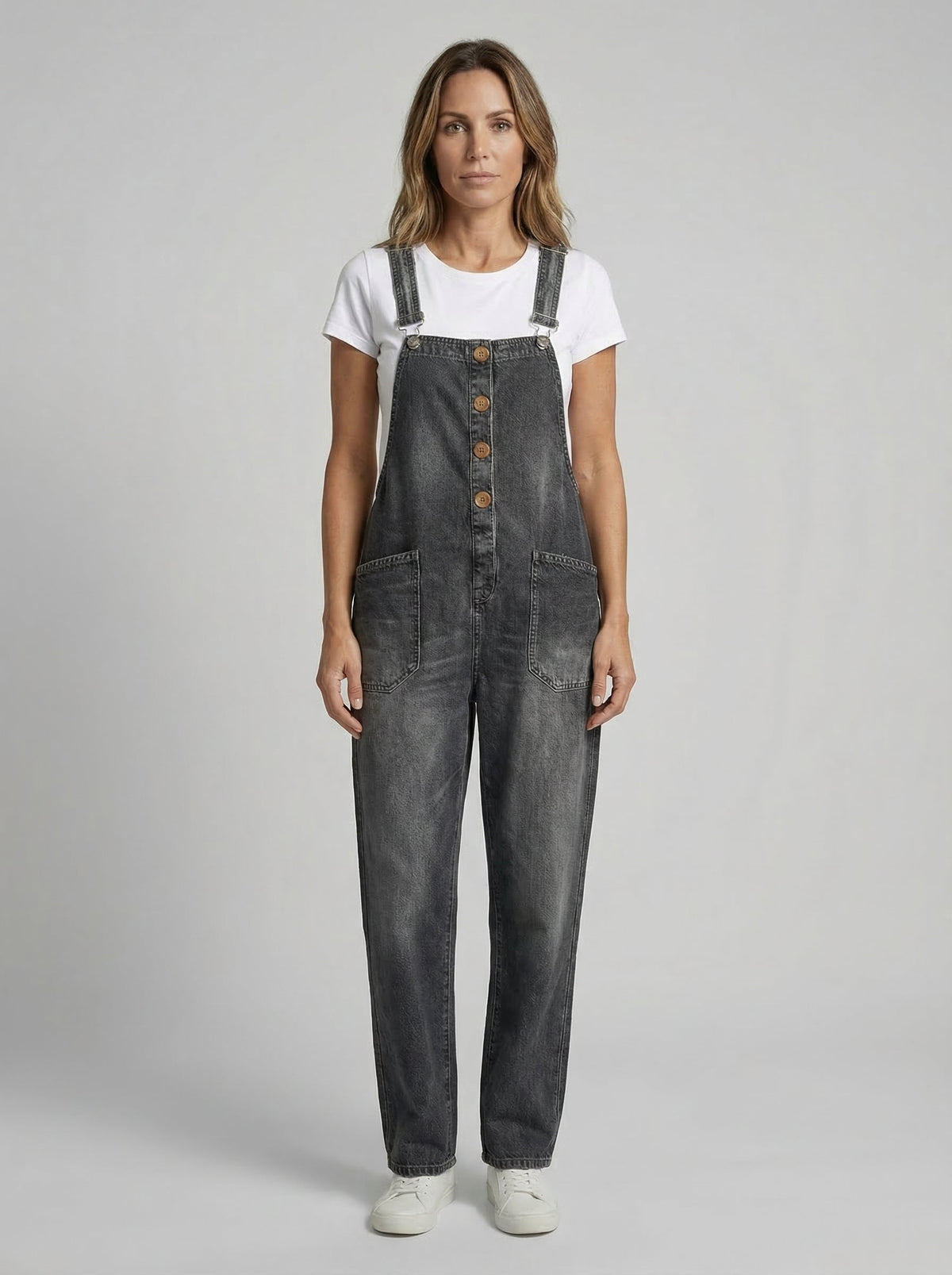 Rocio™ - Mono vaquero casual con hebilla ajustable.