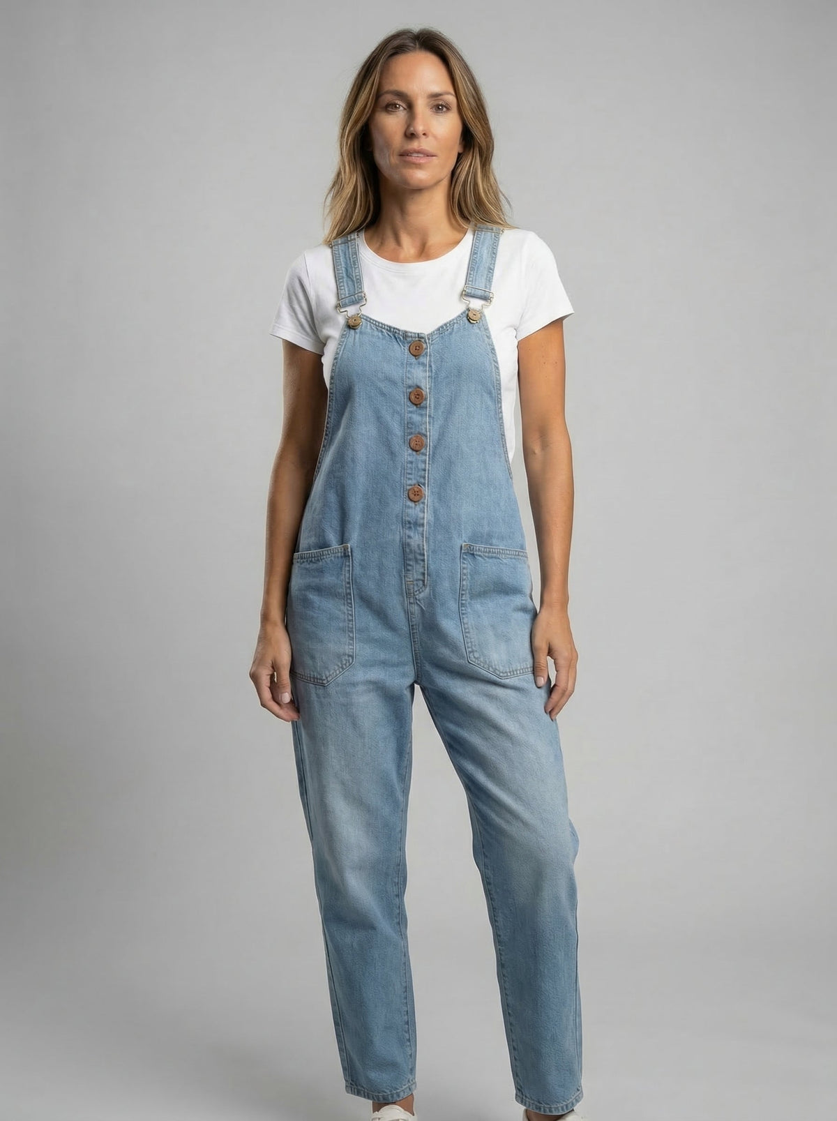 Rocio™ - Mono vaquero casual con hebilla ajustable.