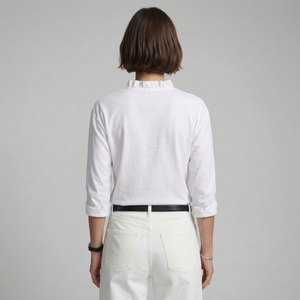 India | Blusa con volantes y cuello en V