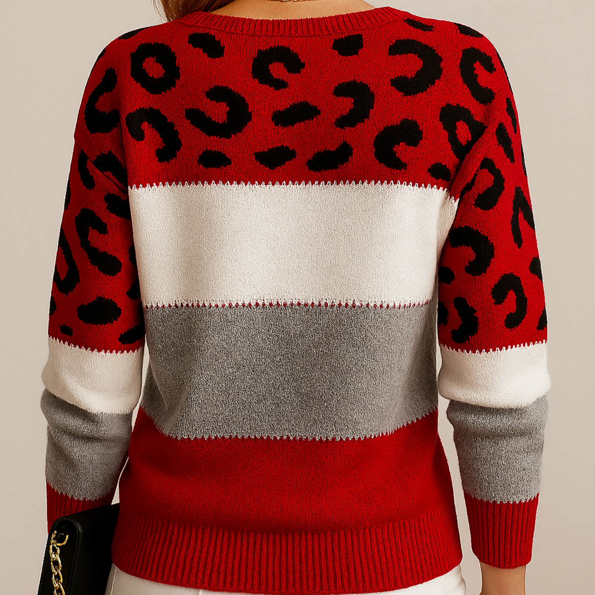 Carmelo | Suéter elegante de leopardo