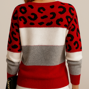 Carmelo | Suéter elegante de leopardo