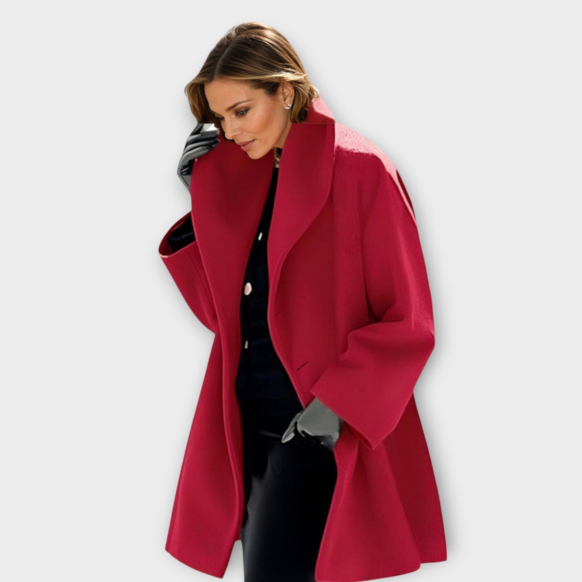 Chaqueta de Lana Emma de Lujo a Prueba de Viento