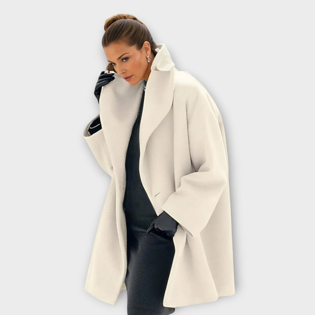 Chaqueta de Lana Emma de Lujo a Prueba de Viento