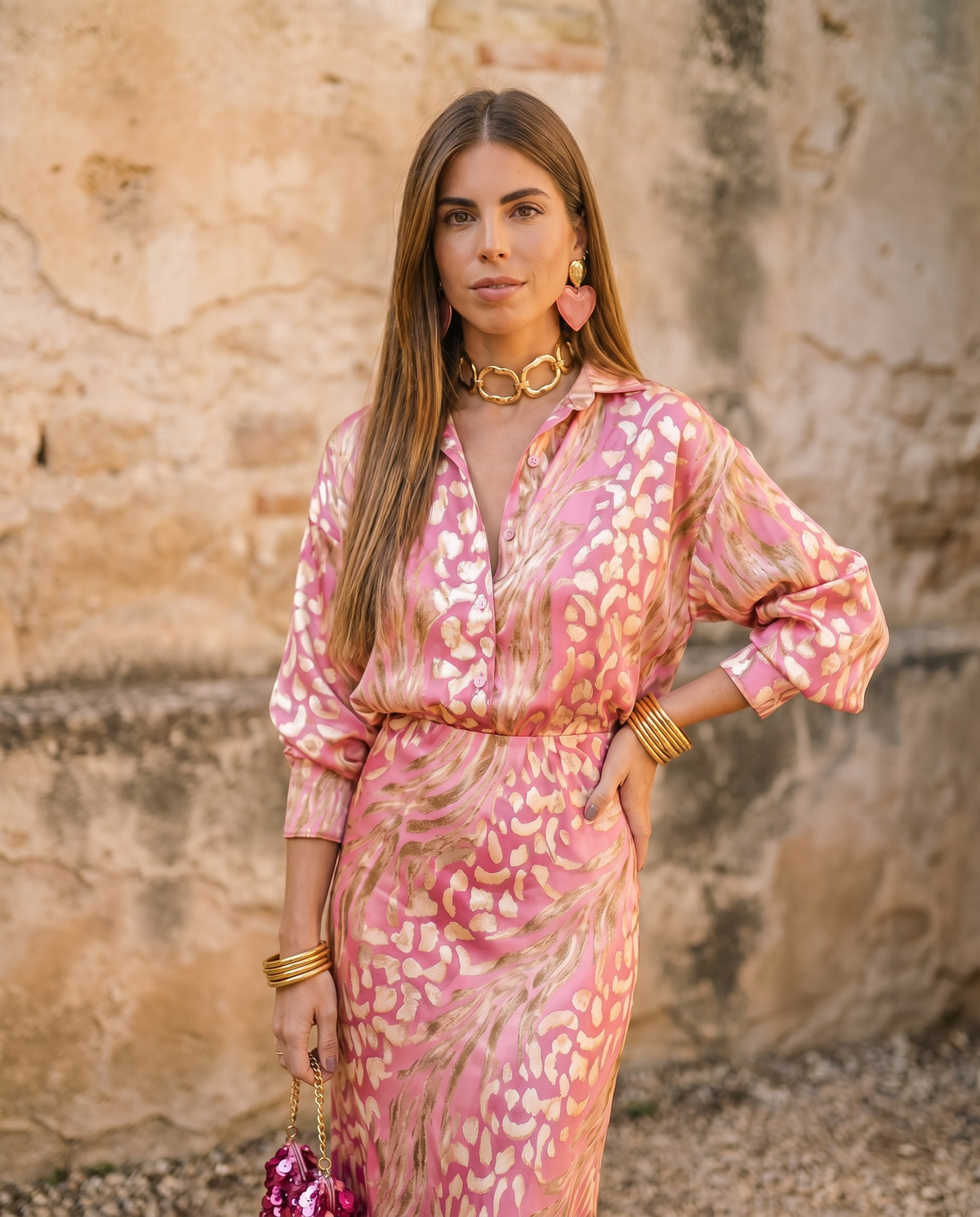 Lorena | Vestido de dos piezas elegante de evento
