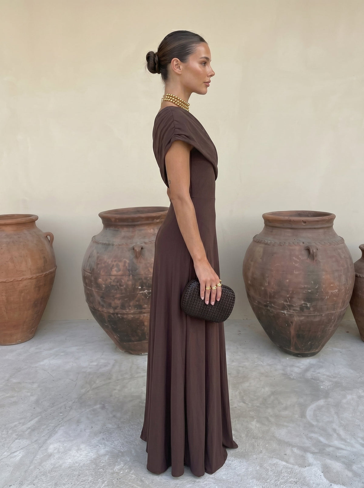 Vestido Toledo en Terracota