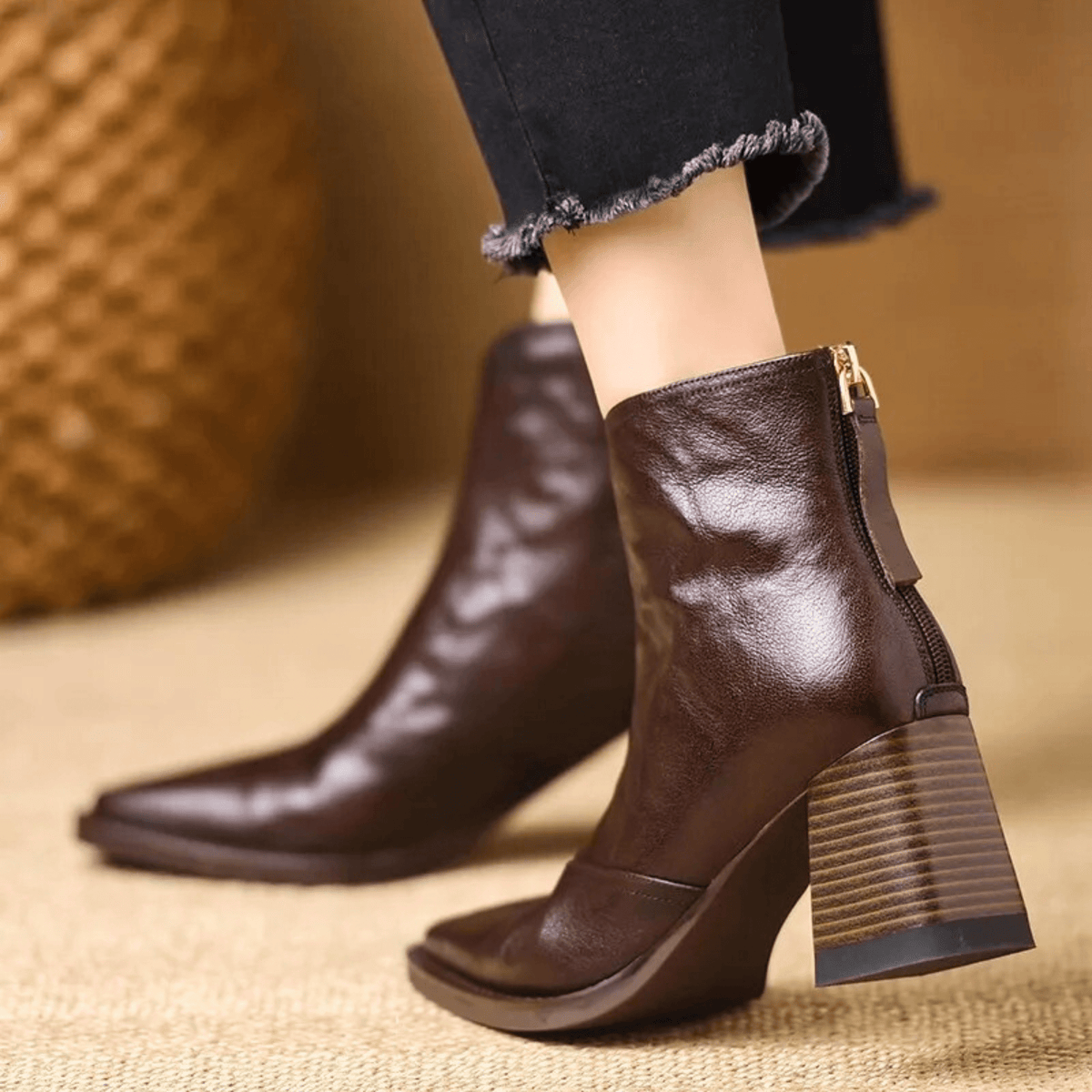 Fernanda | Botines de Lujo con Tacón Medio